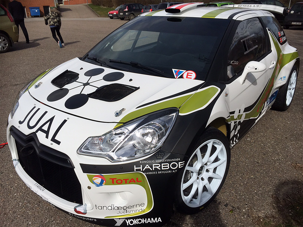 En bil, der vil være stor fokus på ved Erling Høi-Nielsen Peugeot Rally Sønderjylland, er denne splinternye Citroën DS3 R5, som Ib Kragh og Mie Petersen starter med
(Foto: Ib Kragh)